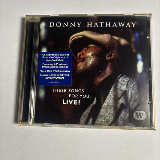Donny Hathaway – These Songs For You, Live! (CD, 2004) Europe 8122-78075-2