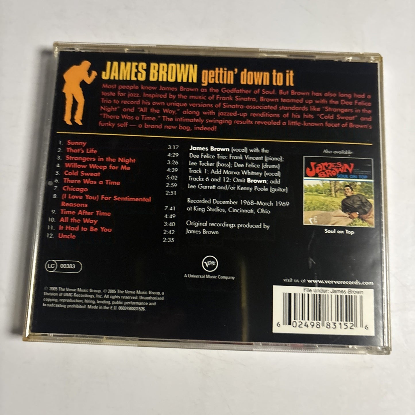James Brown – Gettin' Down To It (CD, 2005) Europe 0602498831526