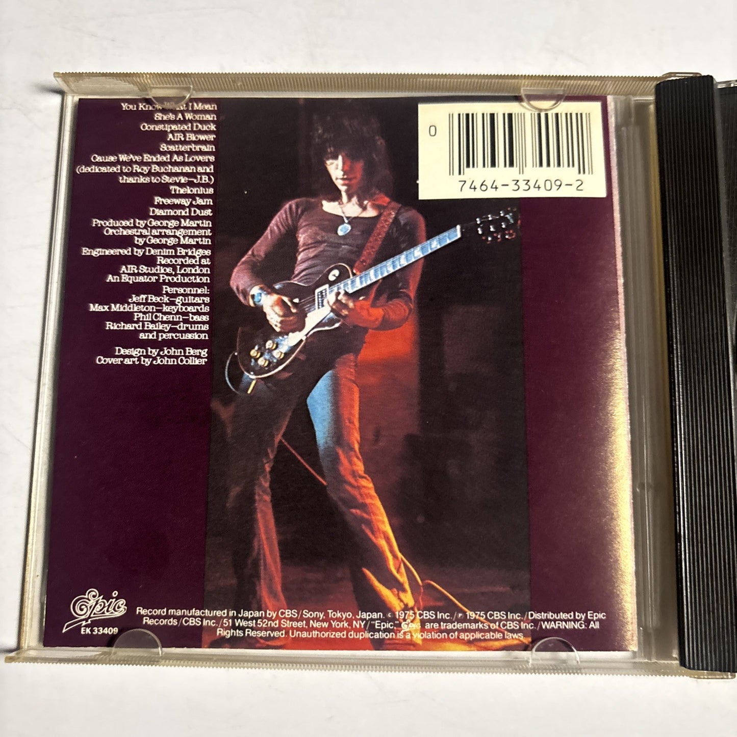 Jeff Beck – Blow By Blow (CD) US EK 33409