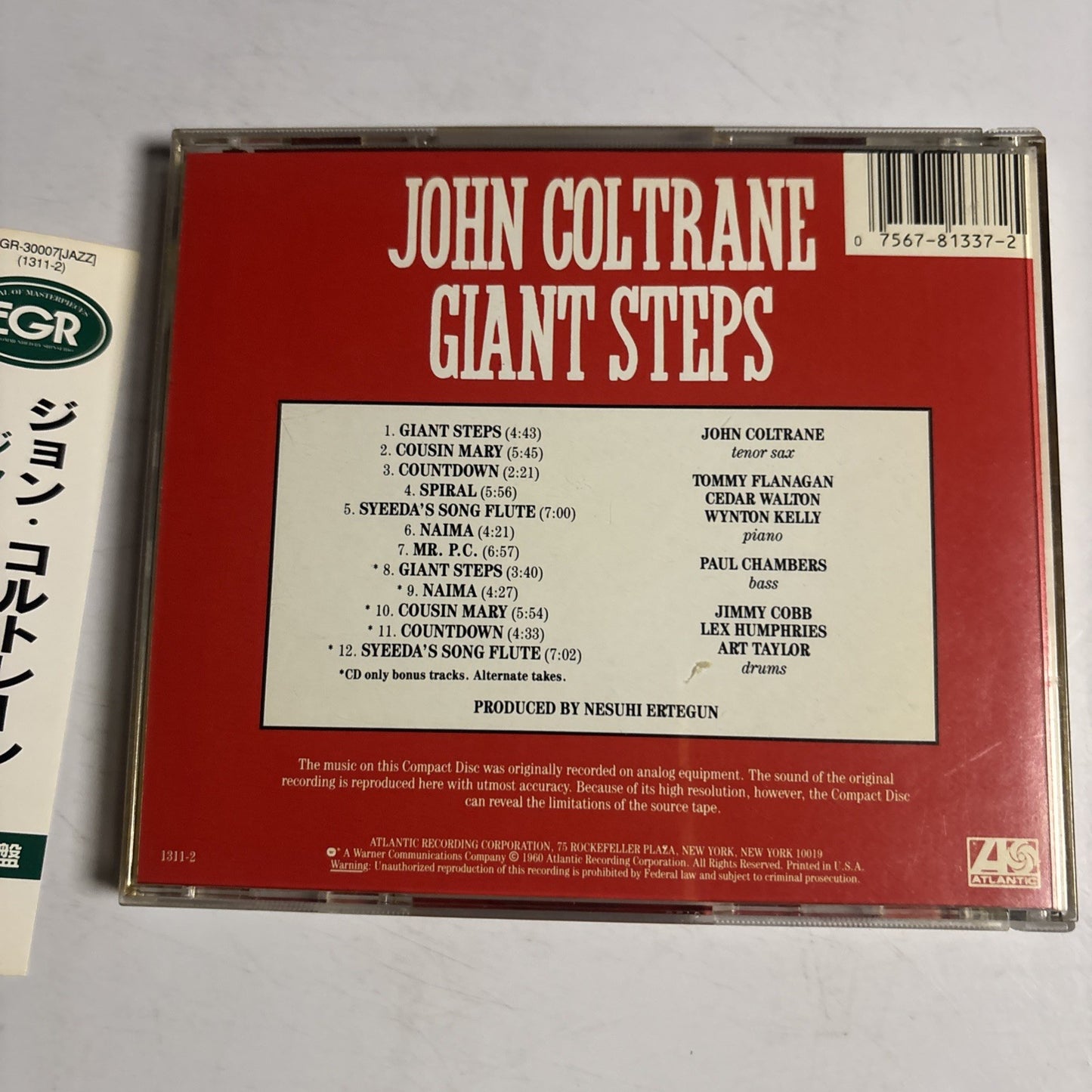 John Coltrane – Giant Steps (CD) US 1311-2