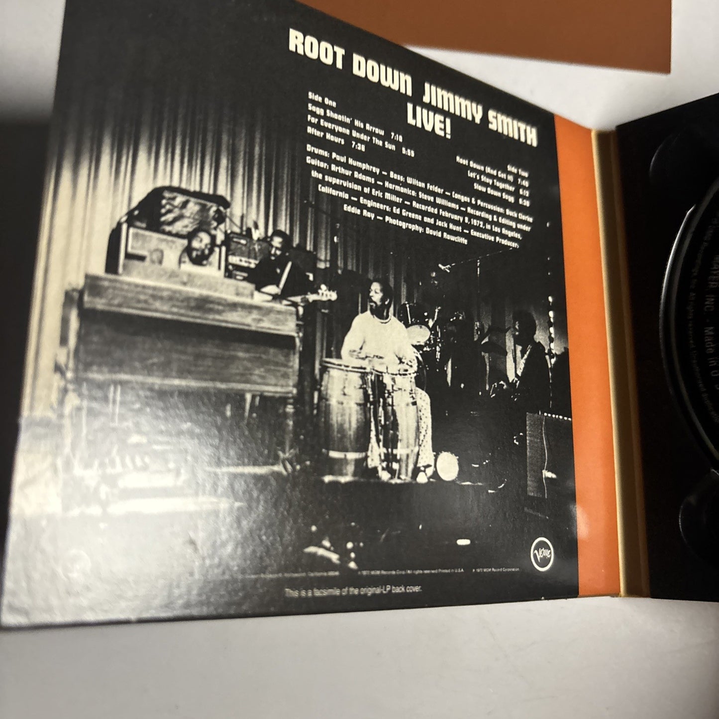 Jimmy Smith – Root Down (Jimmy Smith Live!) (CD, 2000) US 314 559 805-2