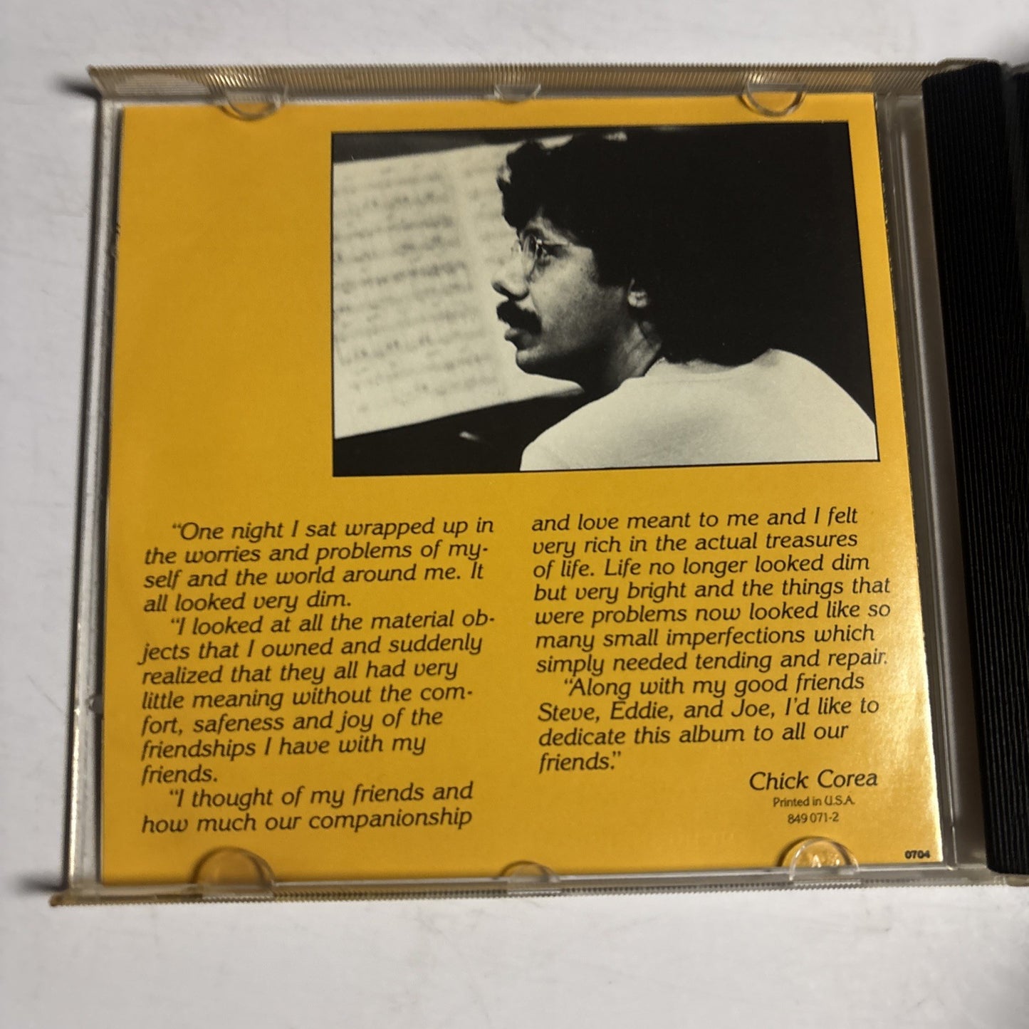 Chick Corea – Friends (CD, 1991) US 849 071-2