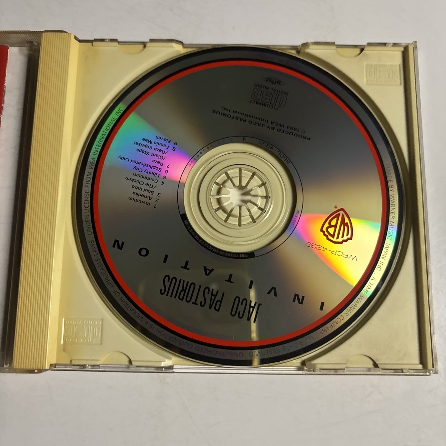 Jaco Pastorius – Invitation (CD, 1992) Japan WPCP-4932