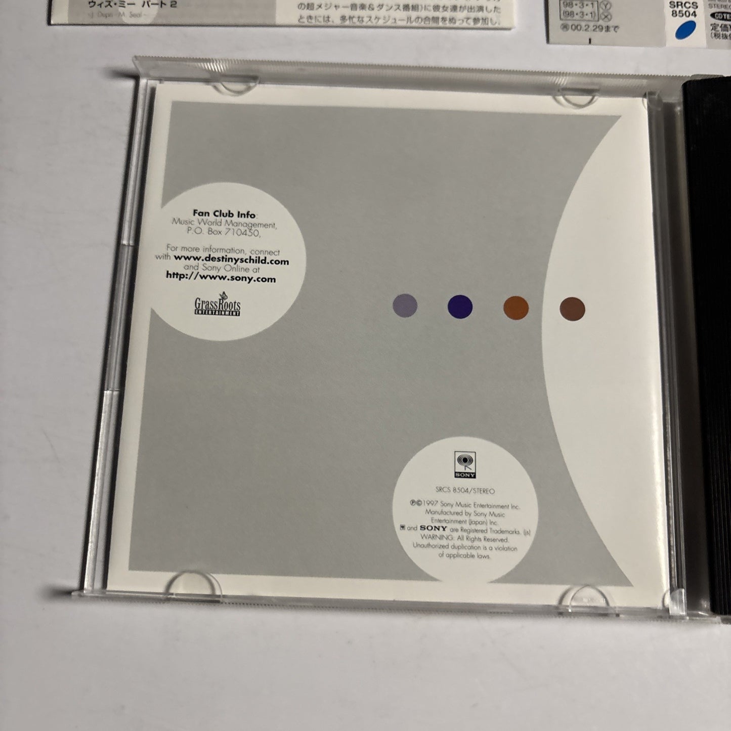 Destiny's Child – Destiny's Child (CD, 1998) Japan obi SRCS 8504