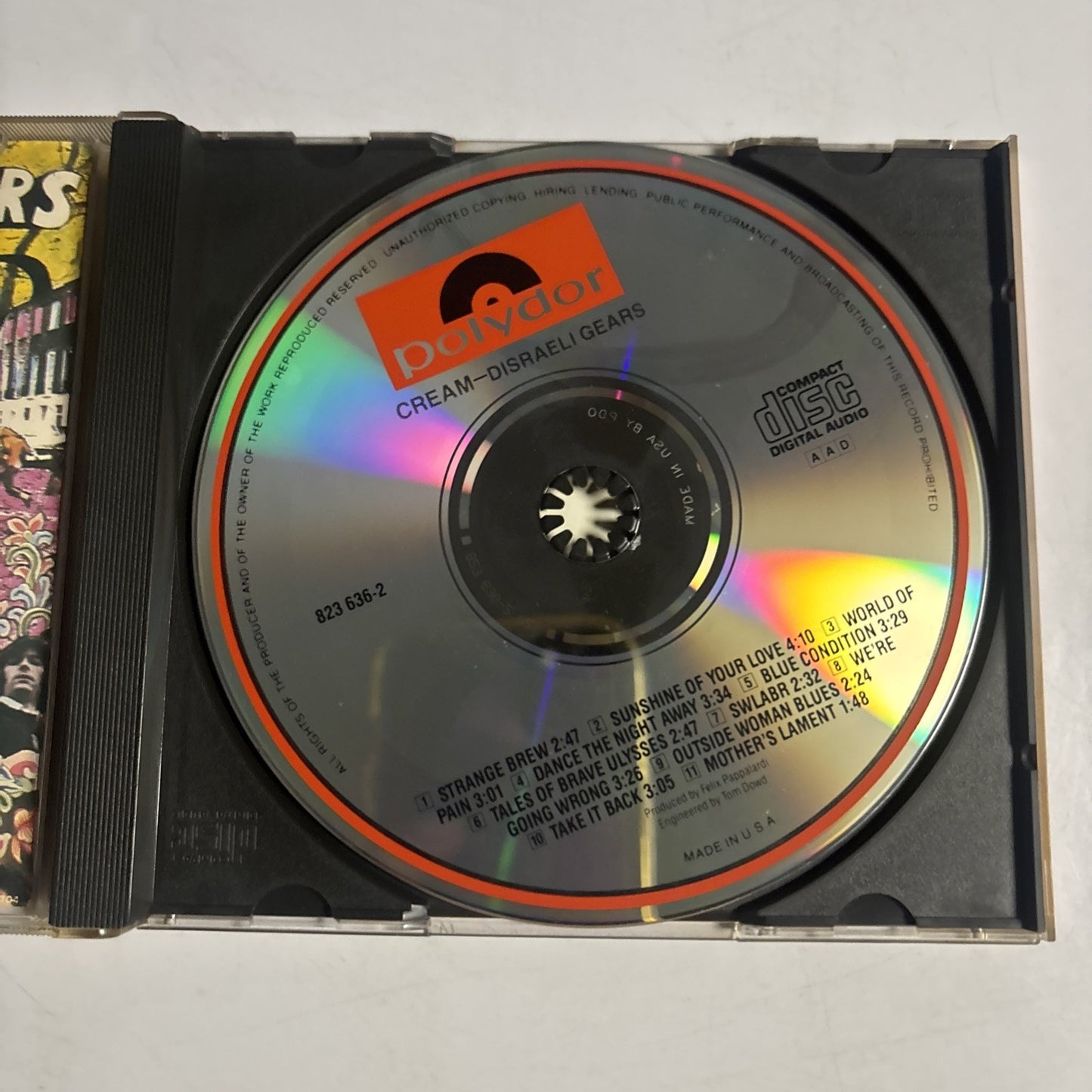 Cream – Disraeli Gears (CD, 1986) US 823 636-2