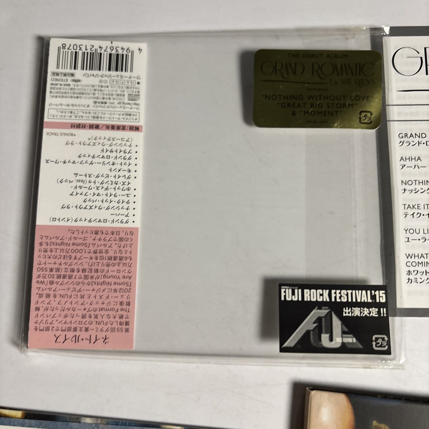 Nate Ruess – Grand Romantic (CD, 2015) Japan Limited Edition Obi WPCR-16452