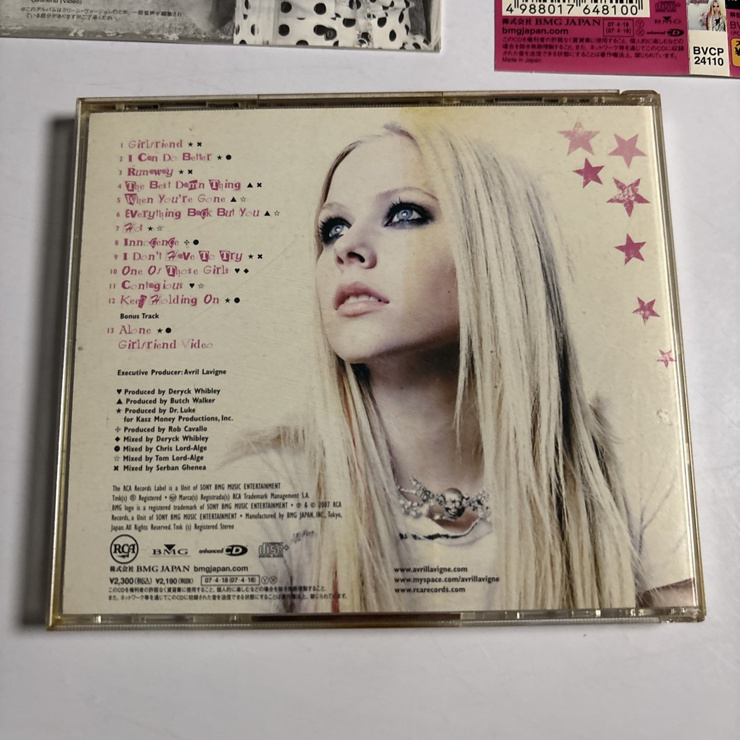 Avril Lavigne – The Best Damn Thing (CD, 2007) Japan Bonus Track Obi BVCP-24110