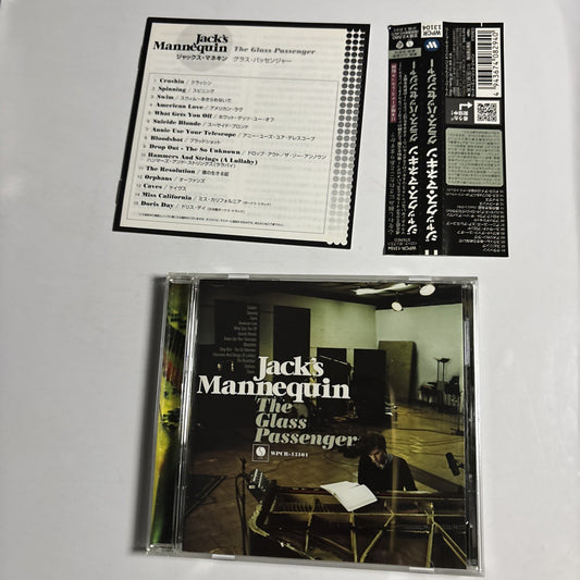 Jack's Mannequin – The Glass Passenger (CD, 2008) Japan Bonus Track Obi