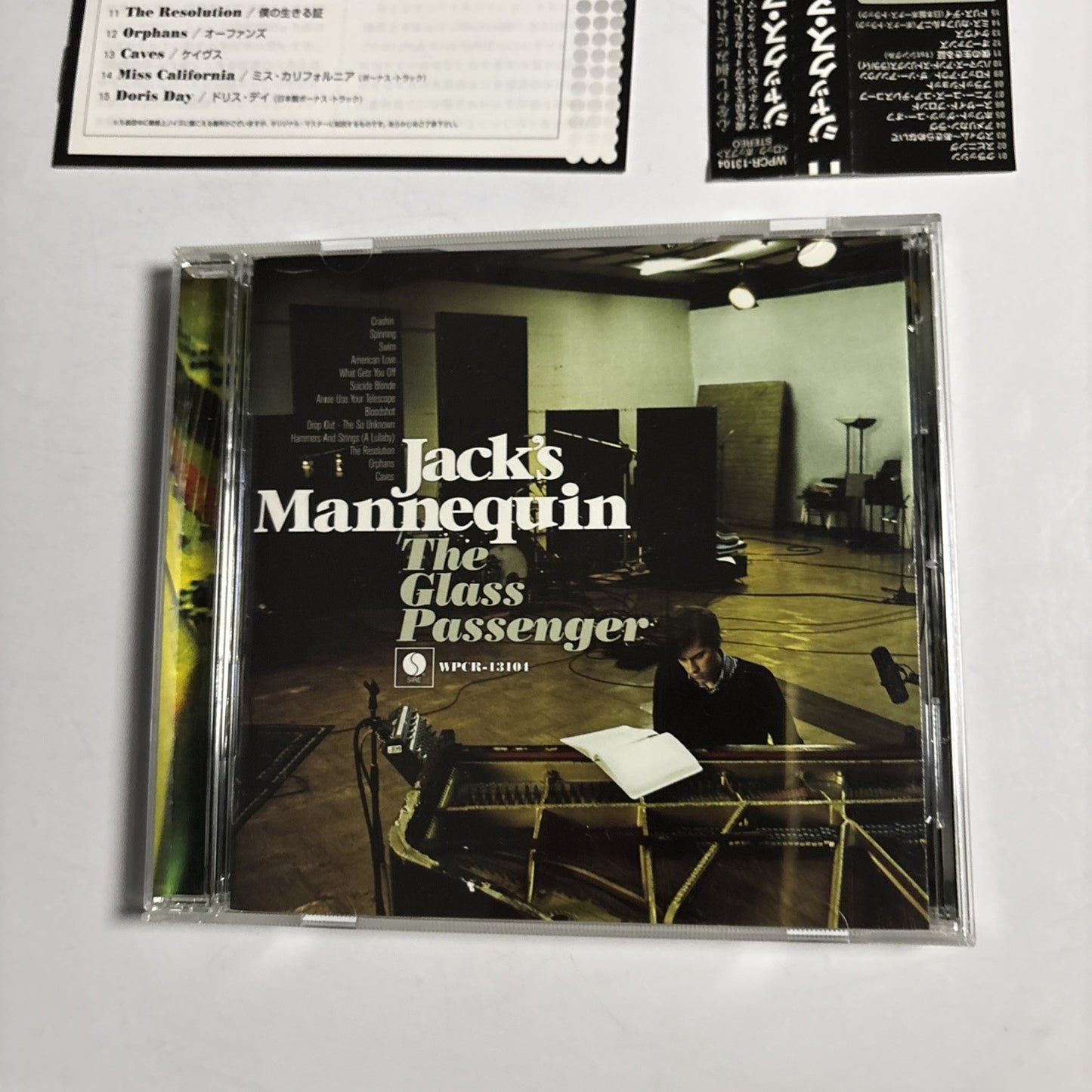 Jack's Mannequin – The Glass Passenger (CD, 2008) Japan Bonus Track Obi