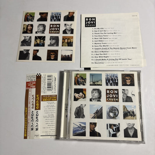 Bon Jovi – Crush (CD, 2000) Japan Bonus Track Obi Sticker PHCW 1100