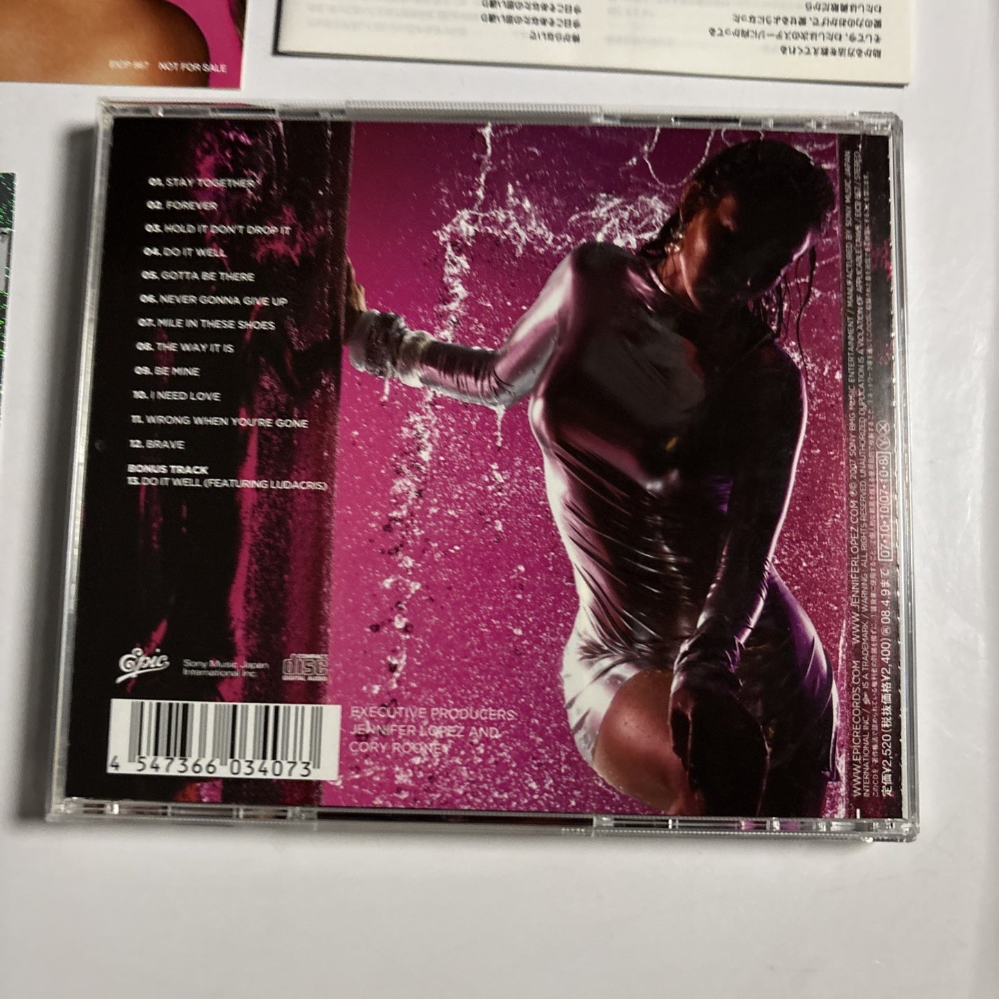 Jennifer Lopez – Brave (CD, 2007) Japan Bonus Track Obi EICP 867