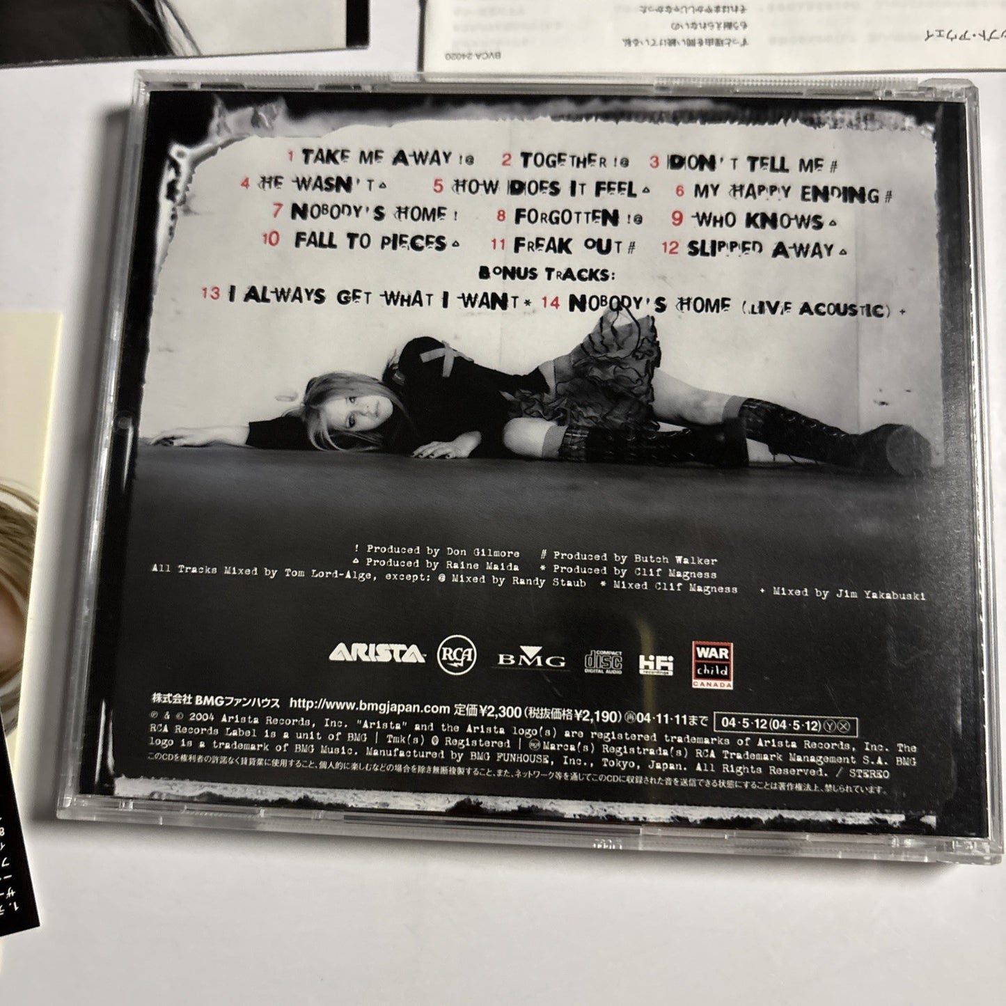 Avril Lavigne – Under My Skin (CD, 2004) Japan Bonus Track Obi Sticker