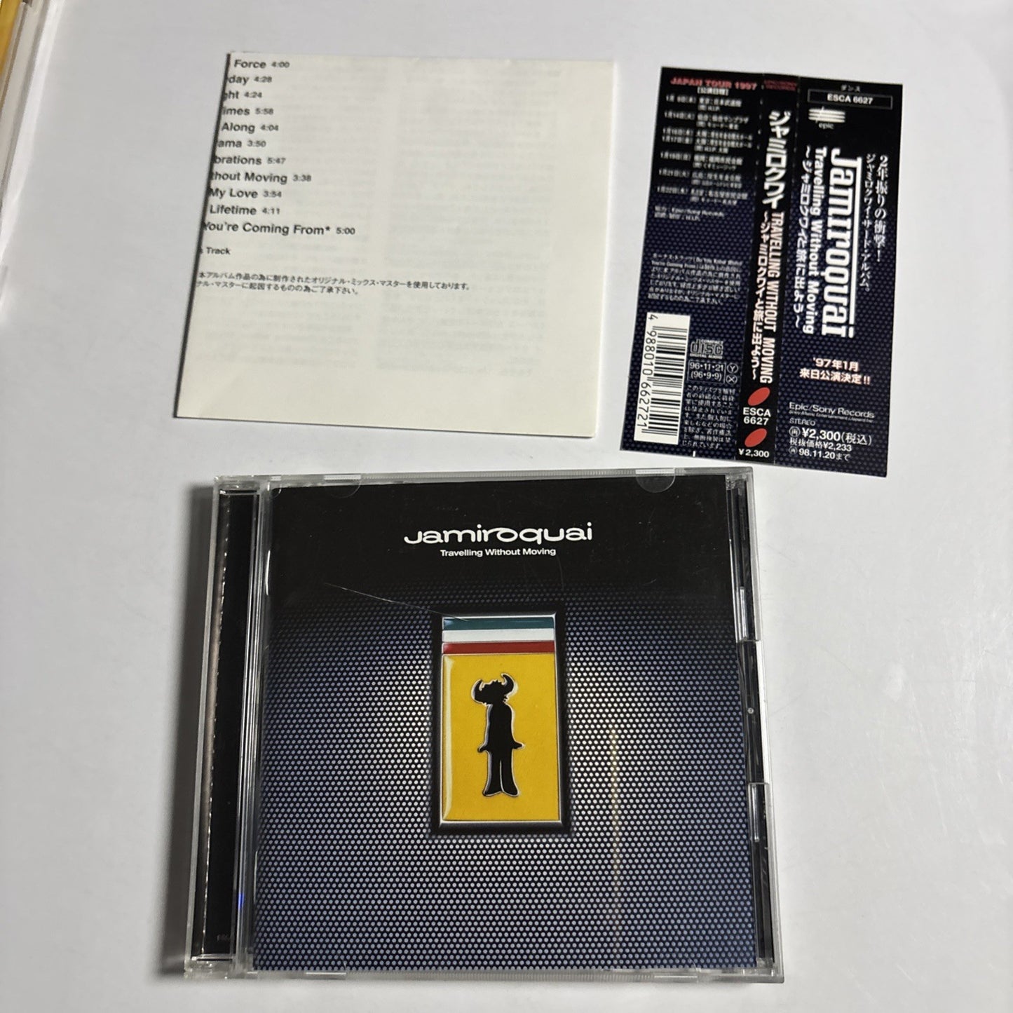 Jamiroquai – Travelling Without Moving (CD, 1996)  Japan Bonus Track ESCA 6627