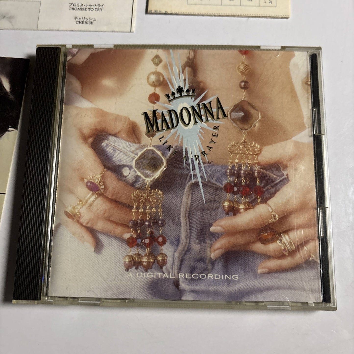 Madonna – Like A Prayer (CD, 1989) Japan Sticker 22P2-2650
