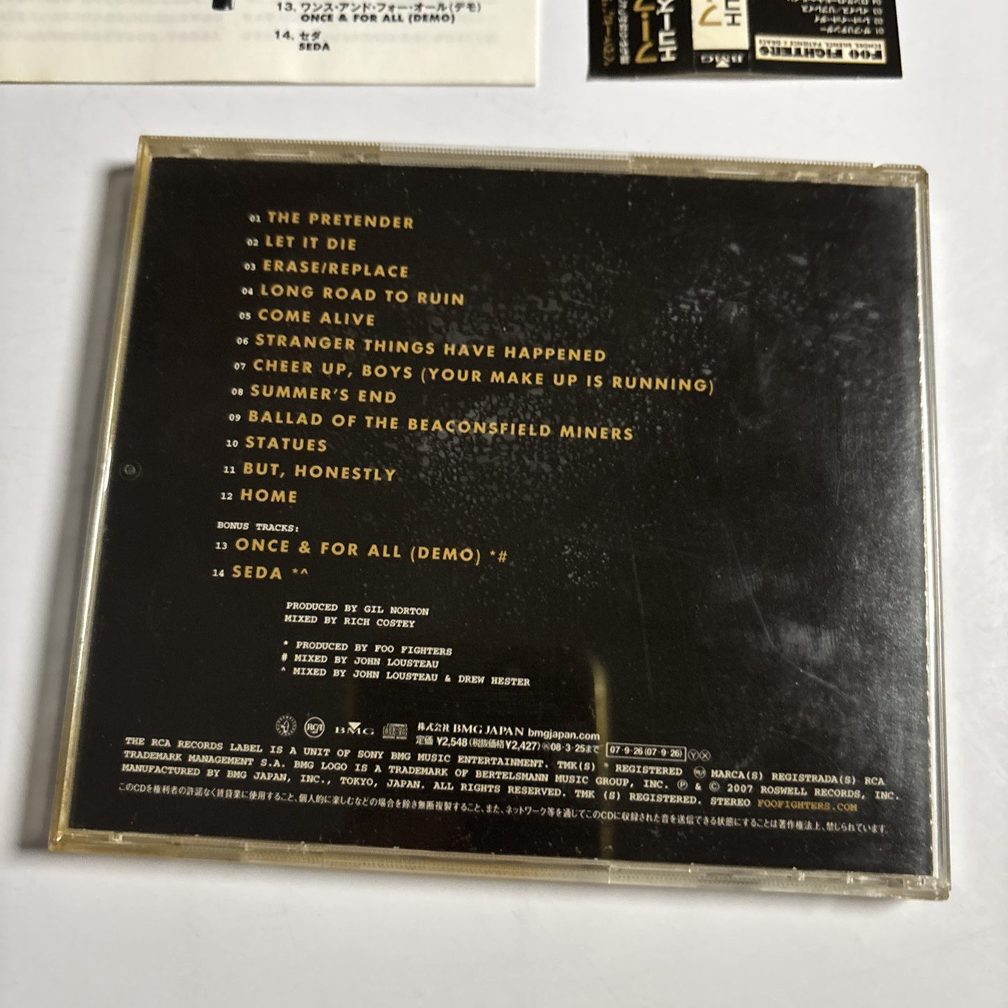 Foo Fighters – Echoes, Silence, Patience & Grace (CD 2007) Japan Bonus Track Obi