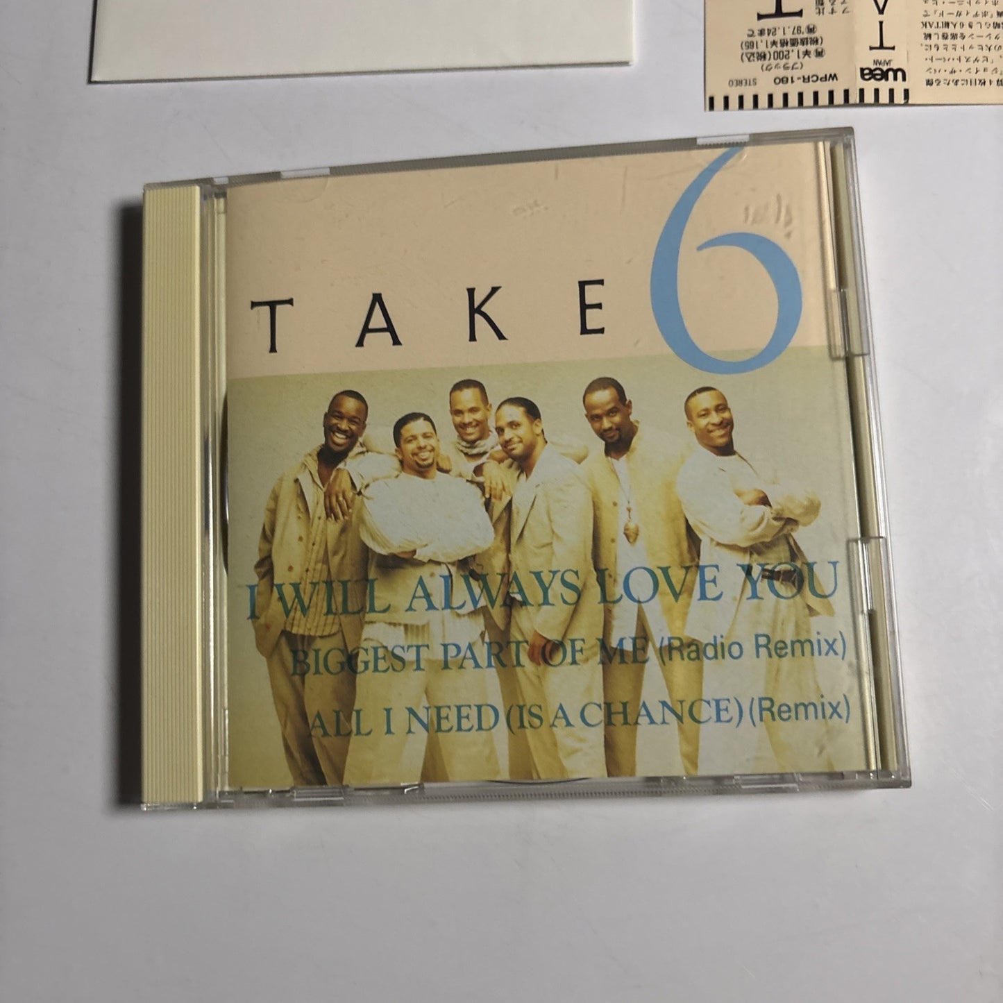 Take 6 – I Will Always Love You (CD, 1995) Japan obi WPCR 180