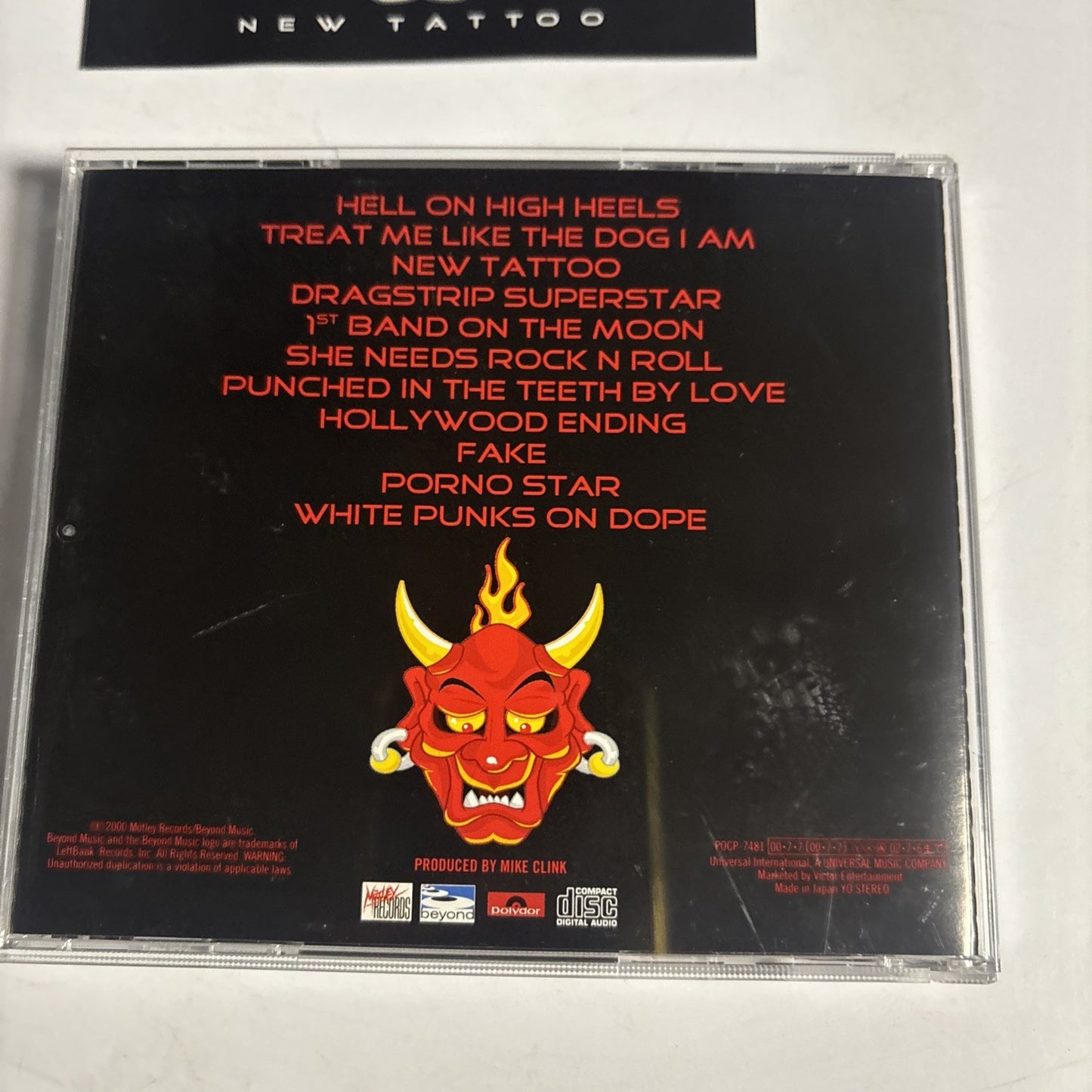 Mötley Crüe – New Tattoo (CD, 2000) Japan Bonus Track POCP 7481