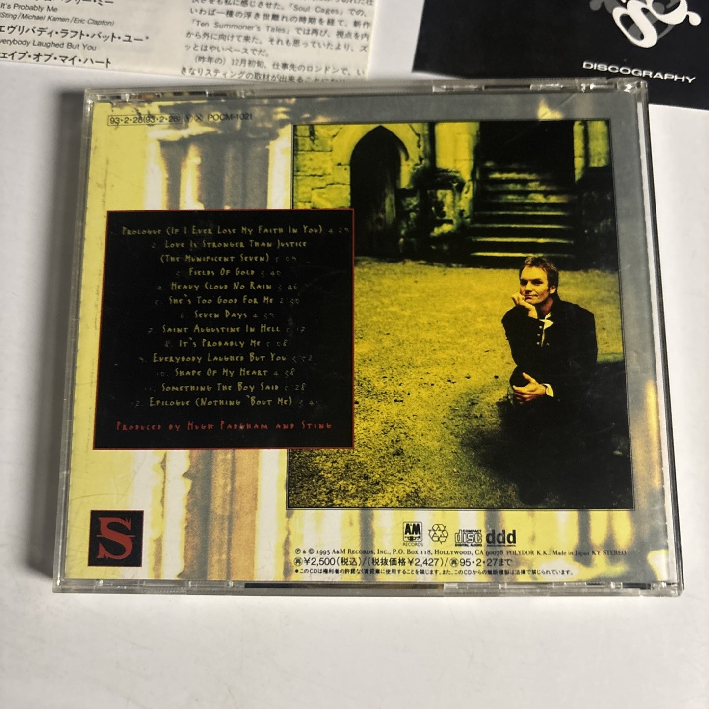 Sting – Ten Summoner's Tales (CD, 1993)  Japan POCM-1021