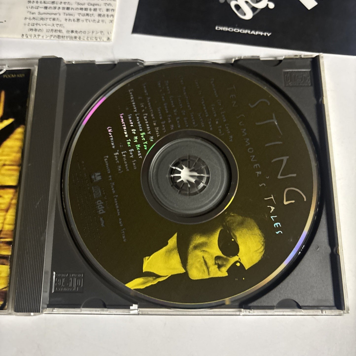 Sting – Ten Summoner's Tales (CD, 1993)  Japan POCM-1021