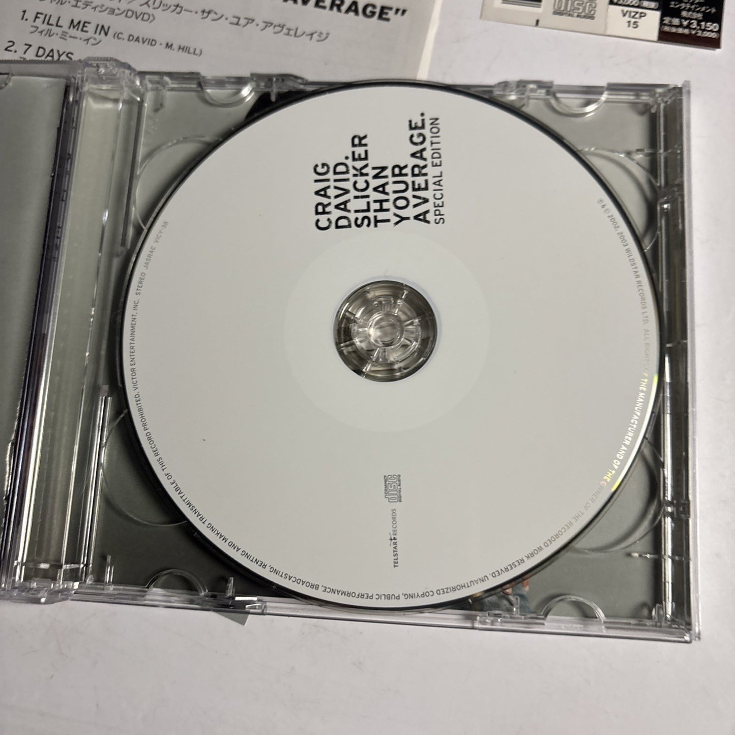 Craig David – Slicker Than Your Average (CD, 2002) Japan VICP-62119