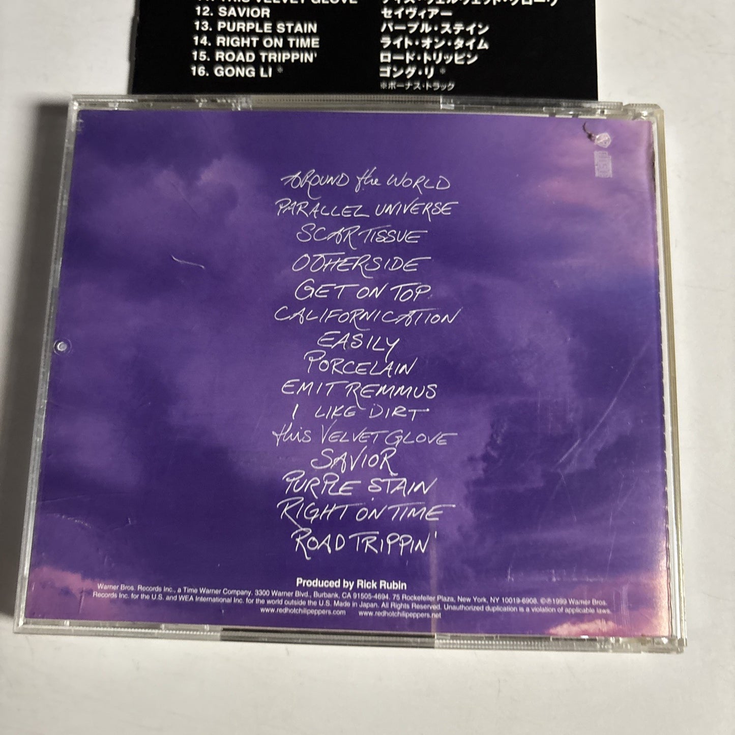 Red Hot Chili Peppers – Californication (CD, 1999) Japan Bonus Track WPCR-10375