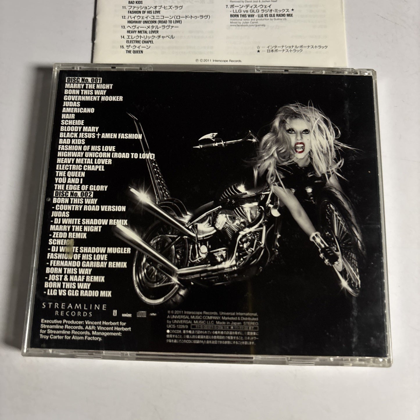 Lady Gaga – Born This Way (CD, 2011 2-Disc) Japan UICS-1228/9