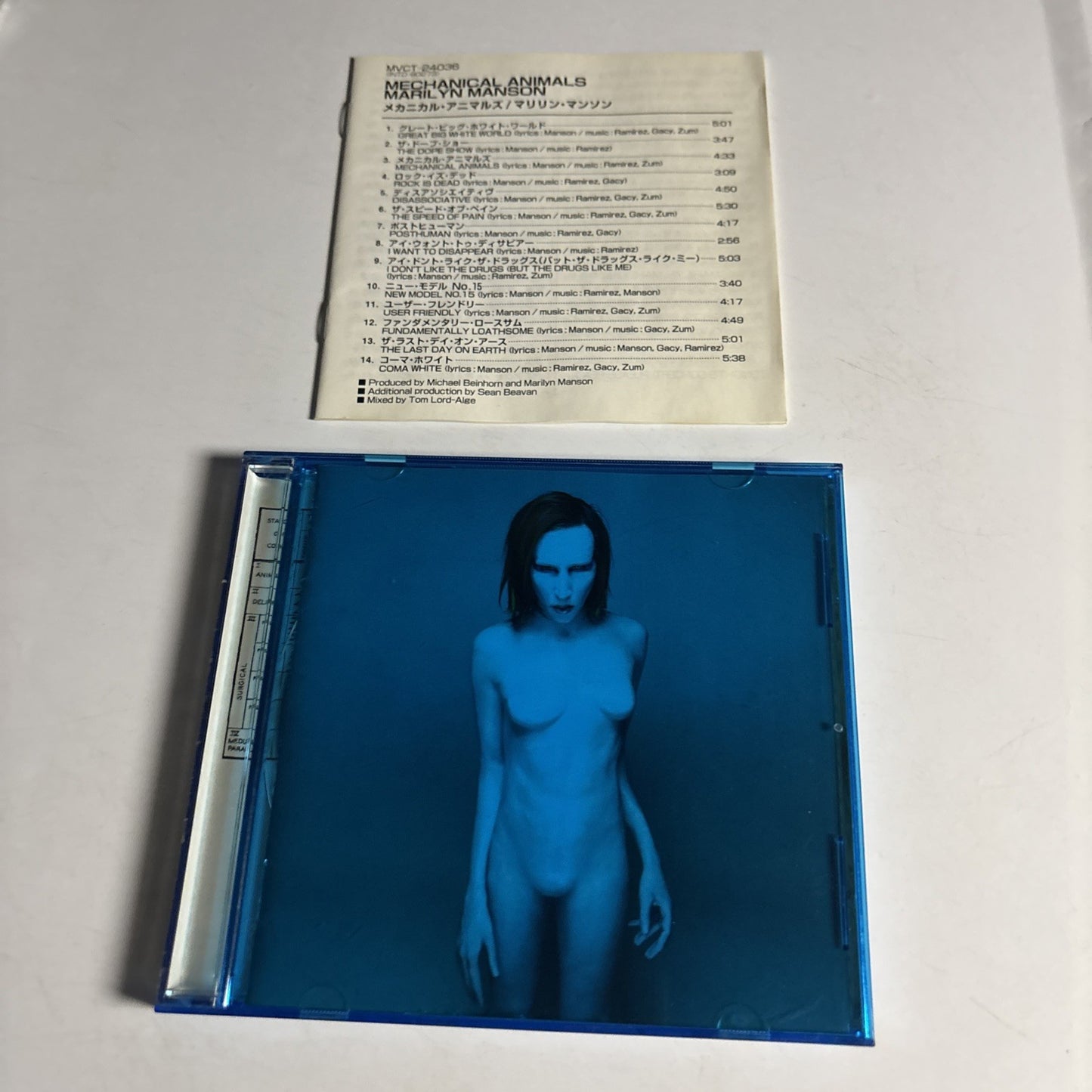 Marilyn Manson – Mechanical Animals (CD, 1998) Japan MVCT-24036