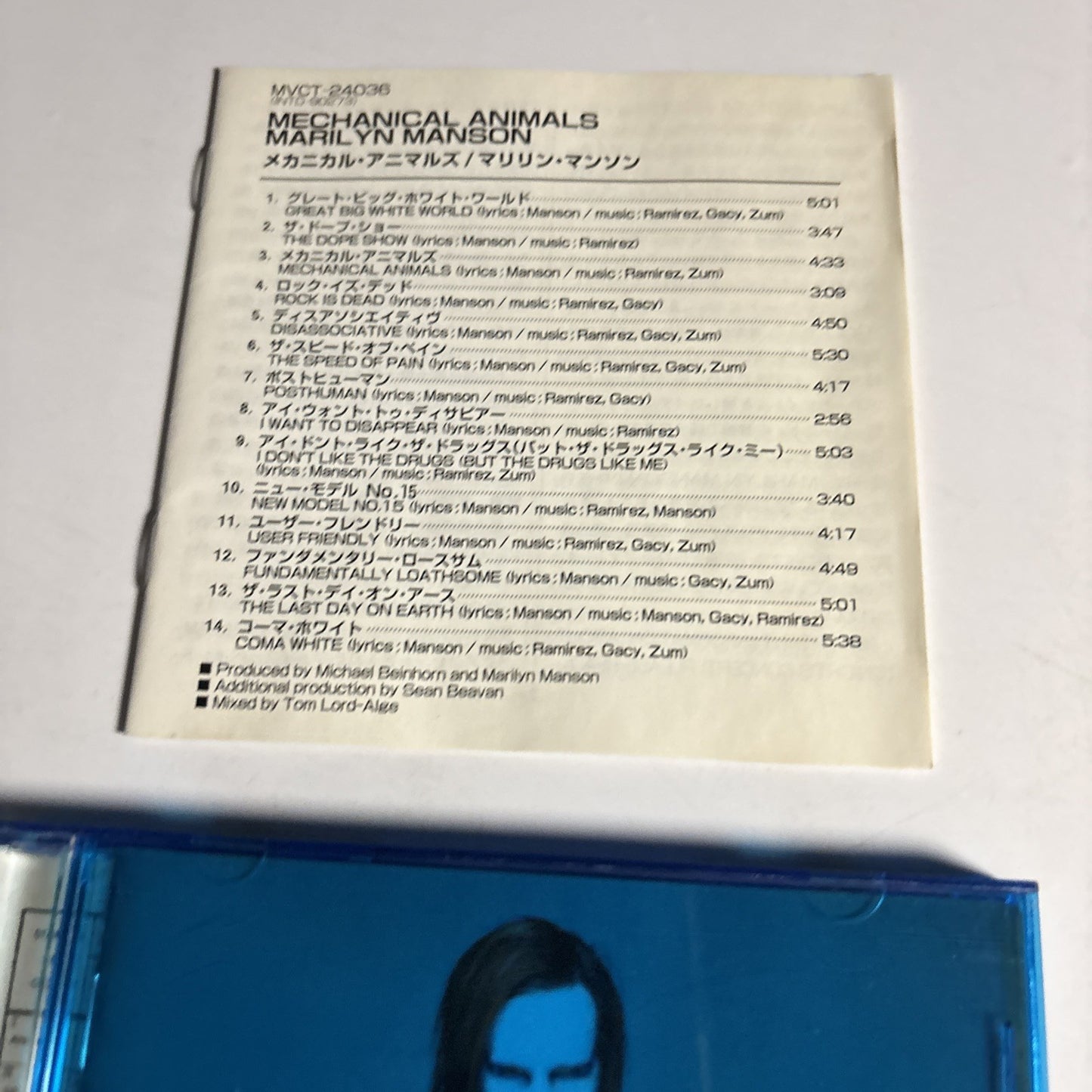 Marilyn Manson – Mechanical Animals (CD, 1998) Japan MVCT-24036