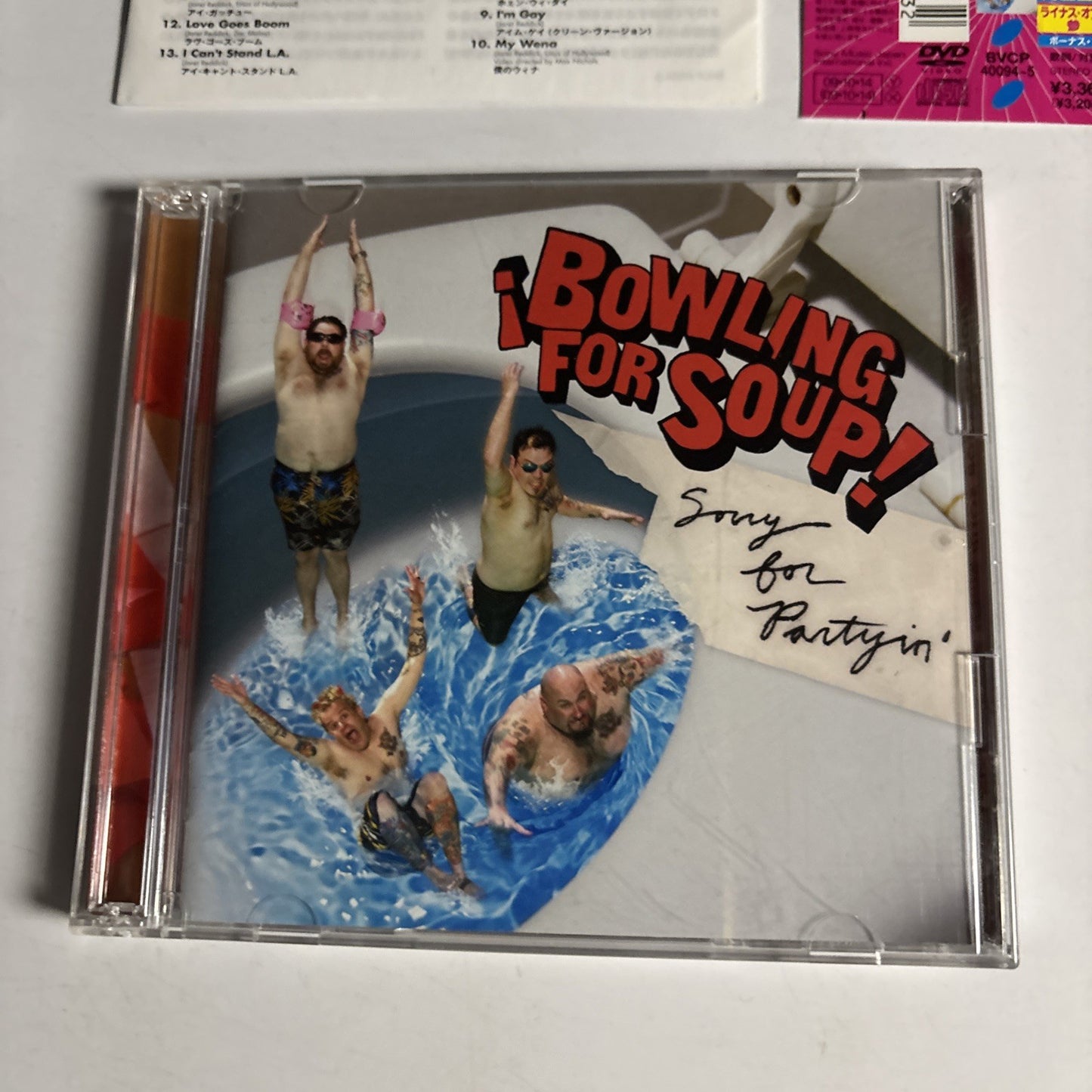Bowling For Soup – Sorry For Partyin' (CD + DVD, 2009) Japan Bonus Track Obi