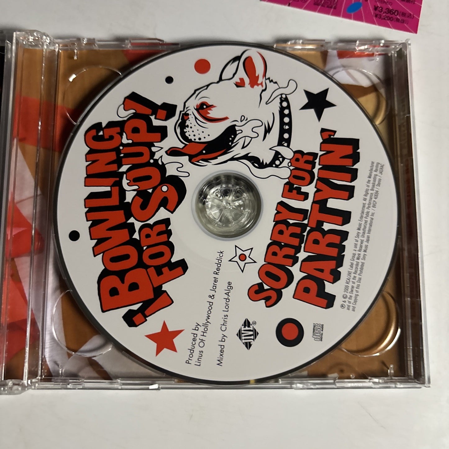 Bowling For Soup – Sorry For Partyin' (CD + DVD, 2009) Japan Bonus Track Obi