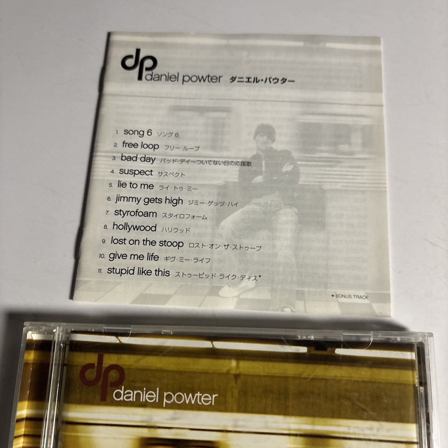 Daniel Powter – Daniel Powter (CD, 2006) Japan Bonus Track WPCR-12260