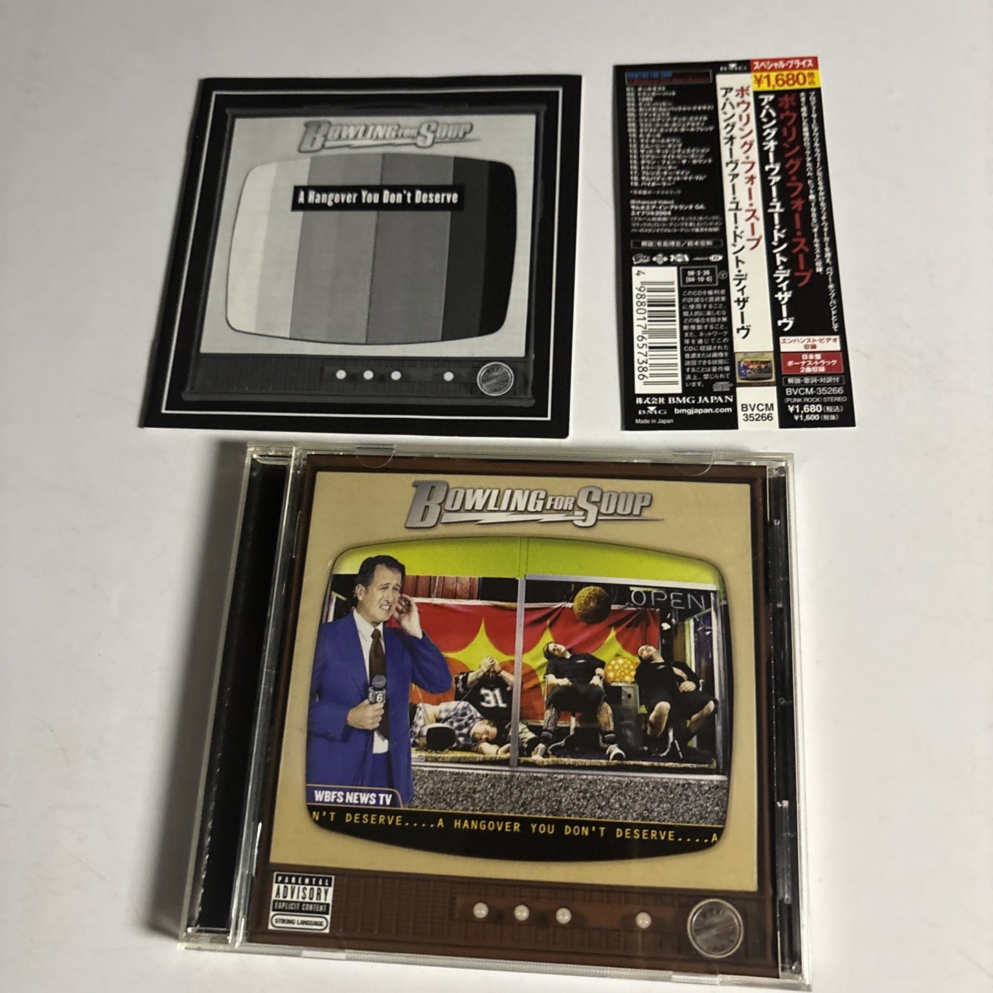 Bowling For Soup – A Hangover You Don't Deserve (CD, 2008) Japan Bonus Track Obi