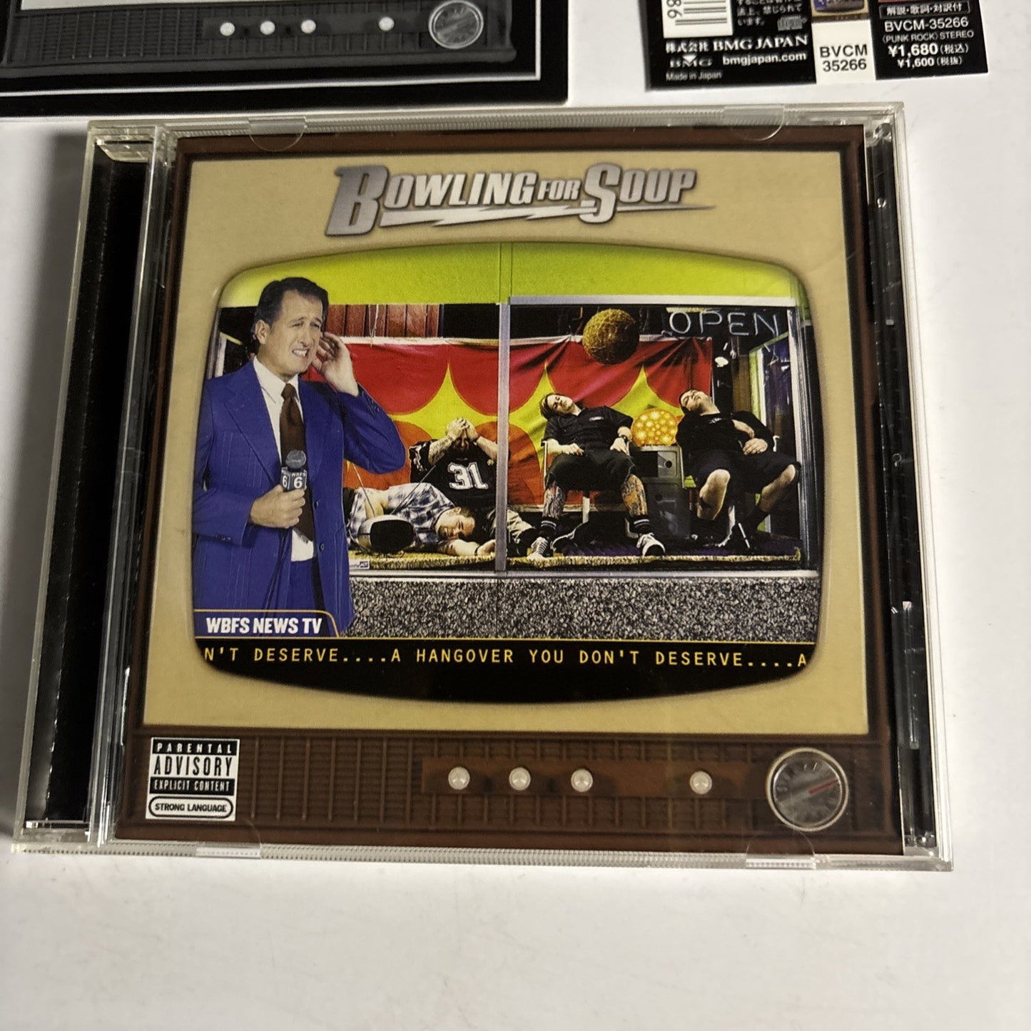 Bowling For Soup – A Hangover You Don't Deserve (CD, 2008) Japan Bonus Track Obi