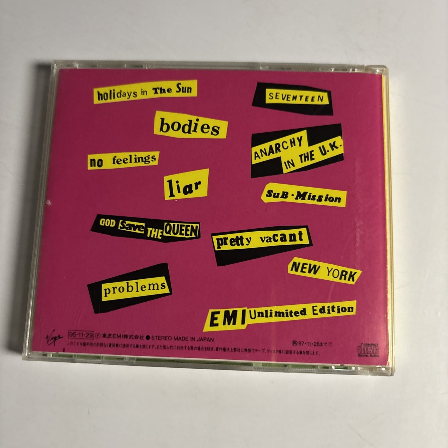 Never Mind The Bollocks Here's The Sex Pistols (CD, 1997)  Japan VJCP-3215