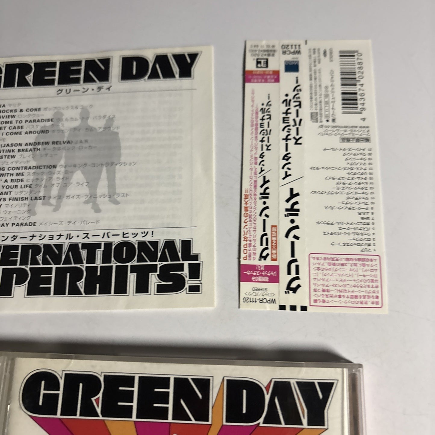 Green Day – International Superhits! (CD, 2001) Japan obi  WPCR-11120