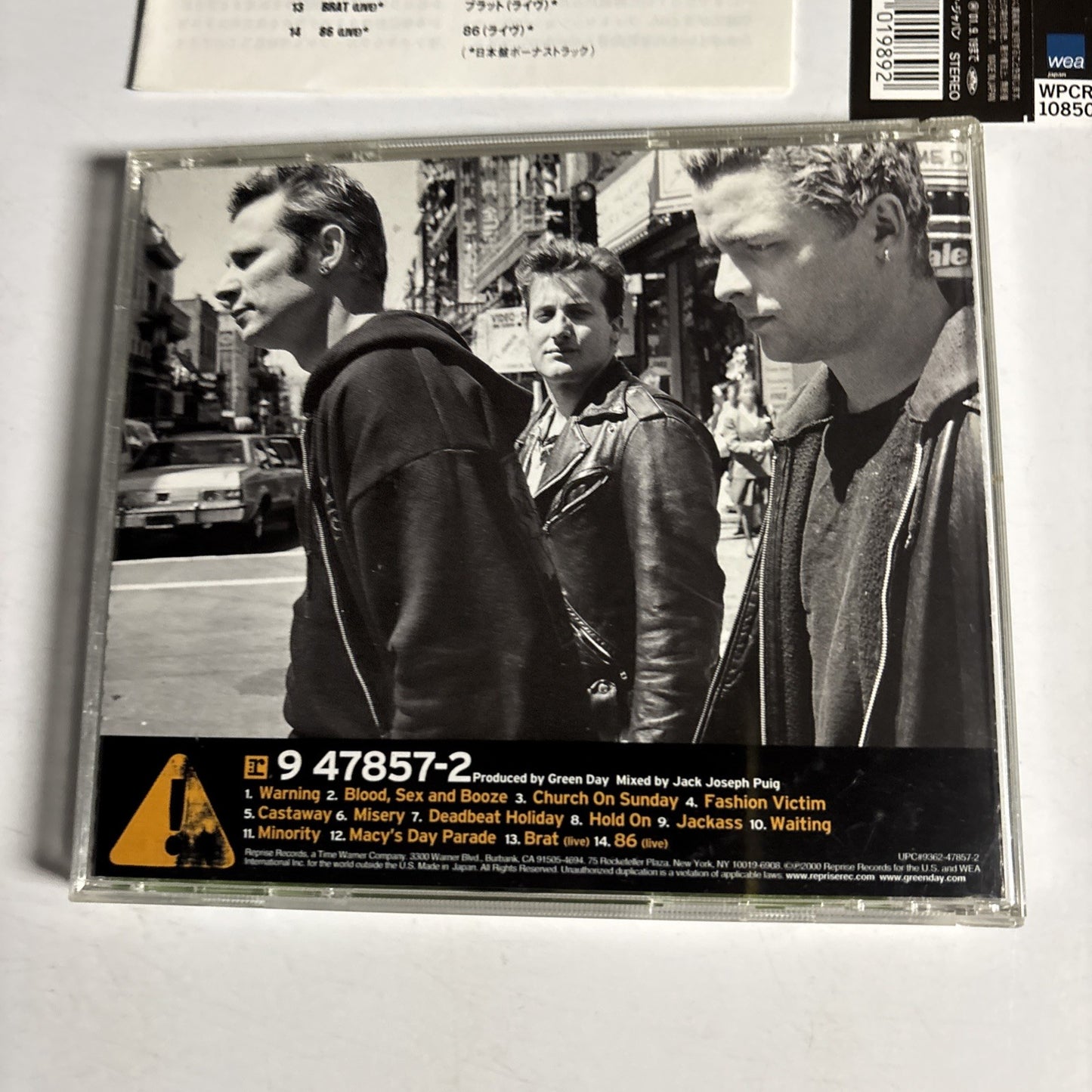 Green Day – Warning: (CD, 2000) Japan Bonus Track Obi WPCR-10850