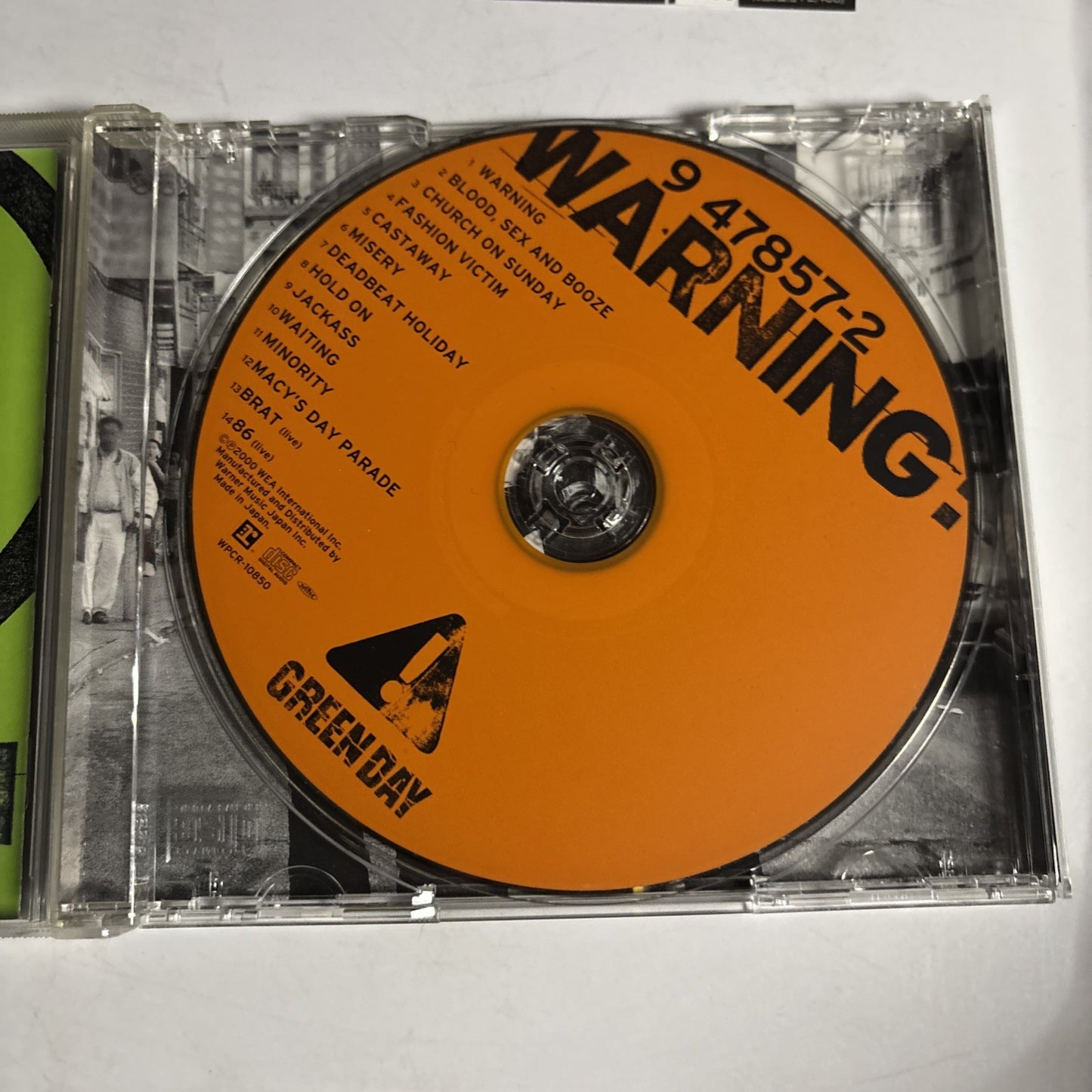 Green Day – Warning: (CD, 2000) Japan Bonus Track Obi WPCR-10850