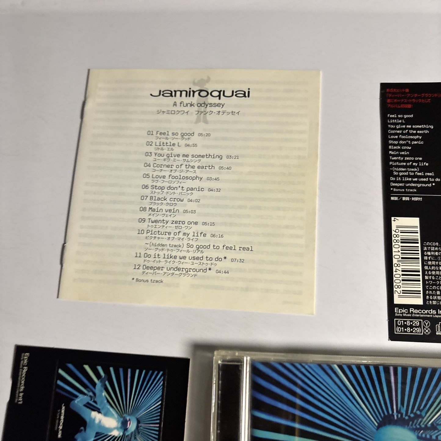 Jamiroquai – A Funk Odyssey (CD, 2001) Japan Bonus Track Obi Sticker ESCA 8400