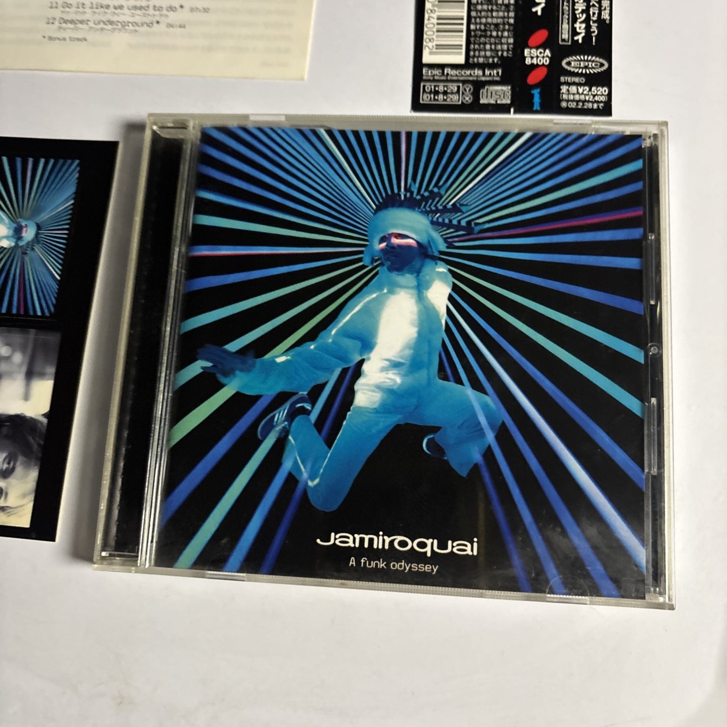 Jamiroquai – A Funk Odyssey (CD, 2001) Japan Bonus Track Obi Sticker ESCA 8400