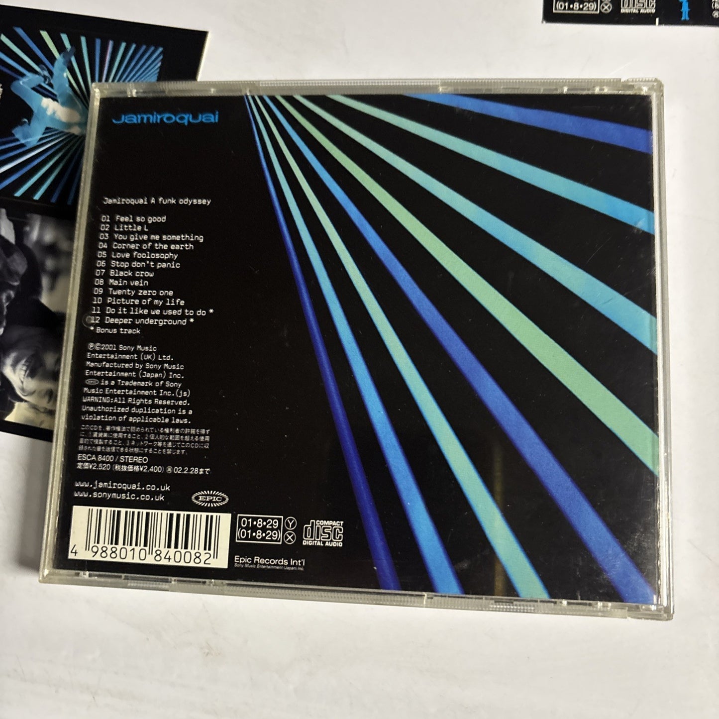 Jamiroquai – A Funk Odyssey (CD, 2001) Japan Bonus Track Obi Sticker ESCA 8400
