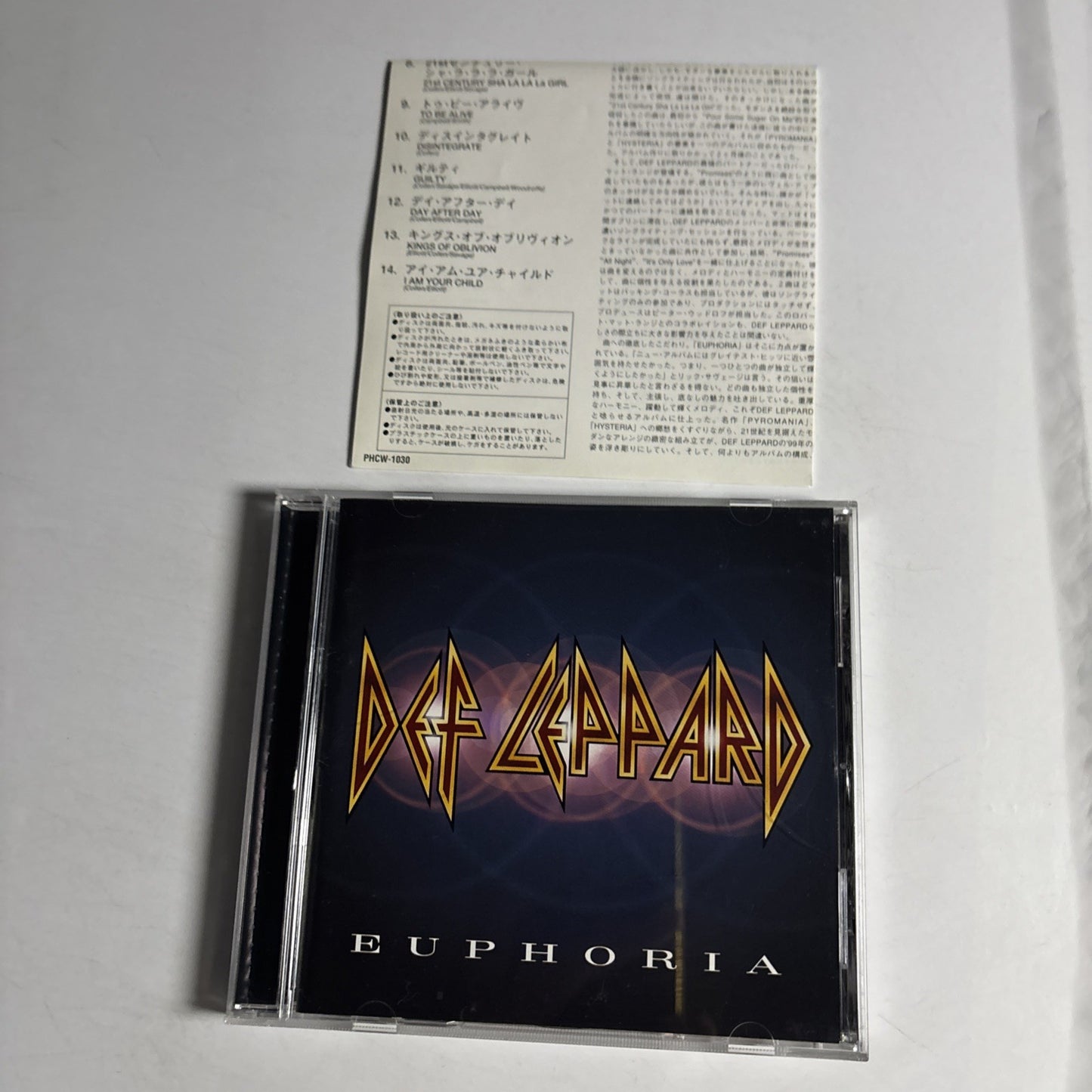 Def Leppard – Euphoria (CD, 1999) Japan PHCW-1030