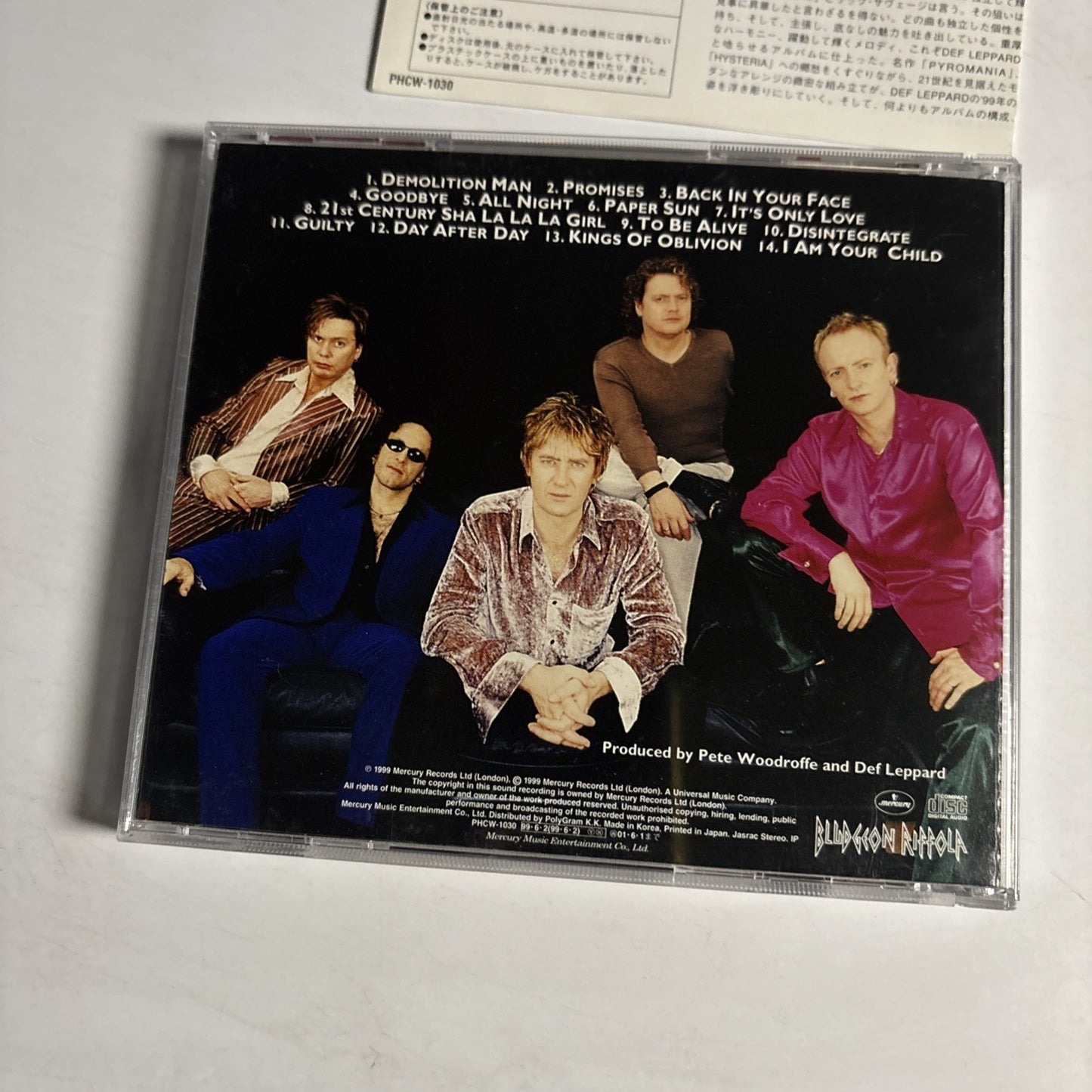 Def Leppard – Euphoria (CD, 1999) Japan PHCW-1030