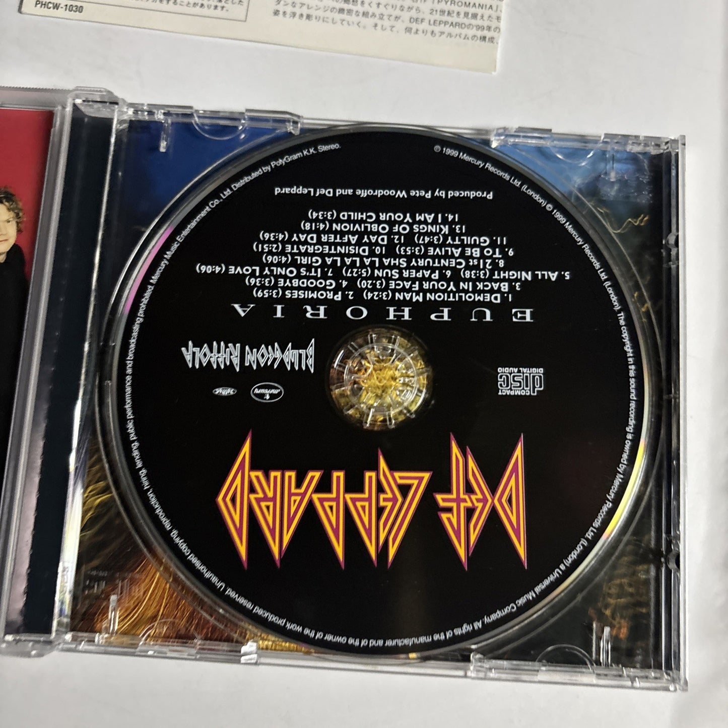 Def Leppard – Euphoria (CD, 1999) Japan PHCW-1030