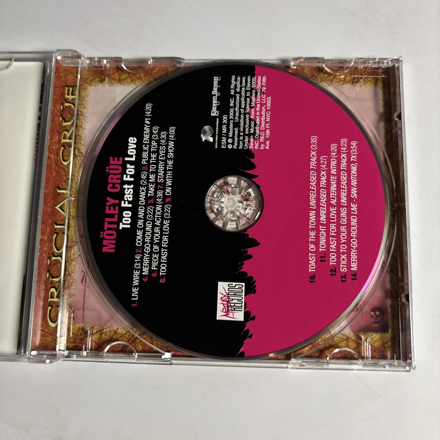 Mötley Crüe – Too Fast For Love (CD, 2008) US ESM / MR 300