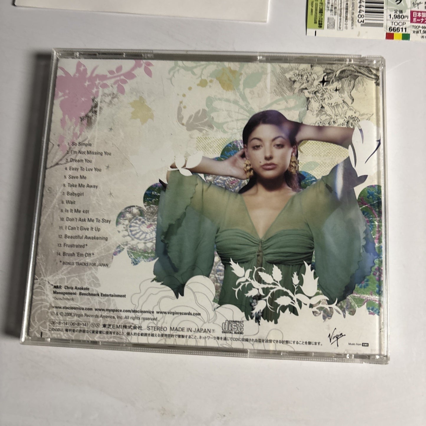 Stacie Orrico – Beautiful Awakening (CD, 2006) Japan Bonus Track Obi TOCP-66611