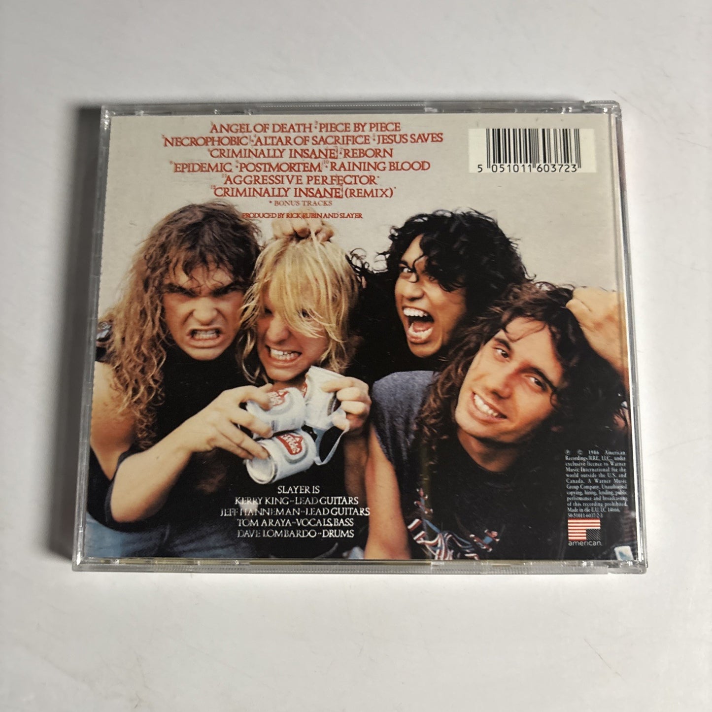 Slayer – Reign In Blood (CD, 2006) Europe Bonus Track 50-51011-6037-2-3