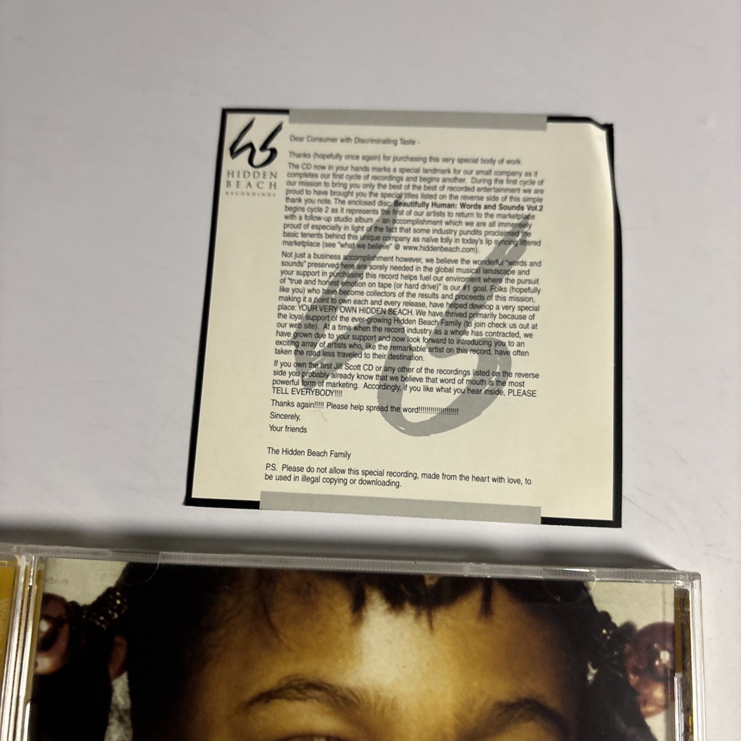 Jill Scott – Beautifully Human: Words And Sounds Vol. 2 (CD, 2004) US EK 92773