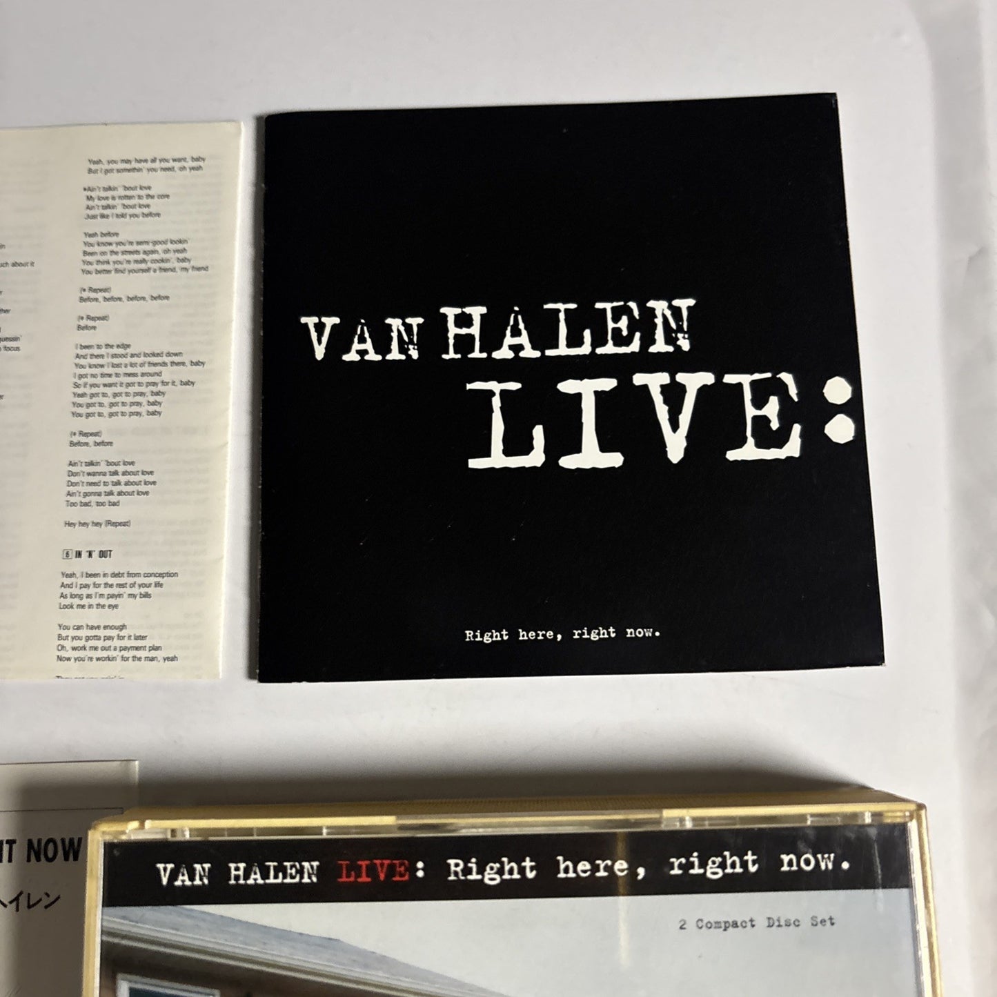 Van Halen – Live: Right Here, Right Now. (CD, 1993, 3-Disc) Japan WPCP-5188-9