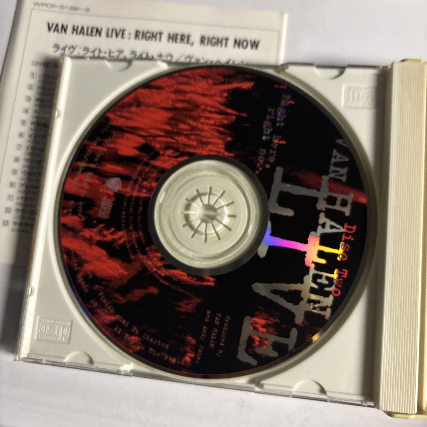 Van Halen – Live: Right Here, Right Now. (CD, 1993, 3-Disc) Japan WPCP-5188-9
