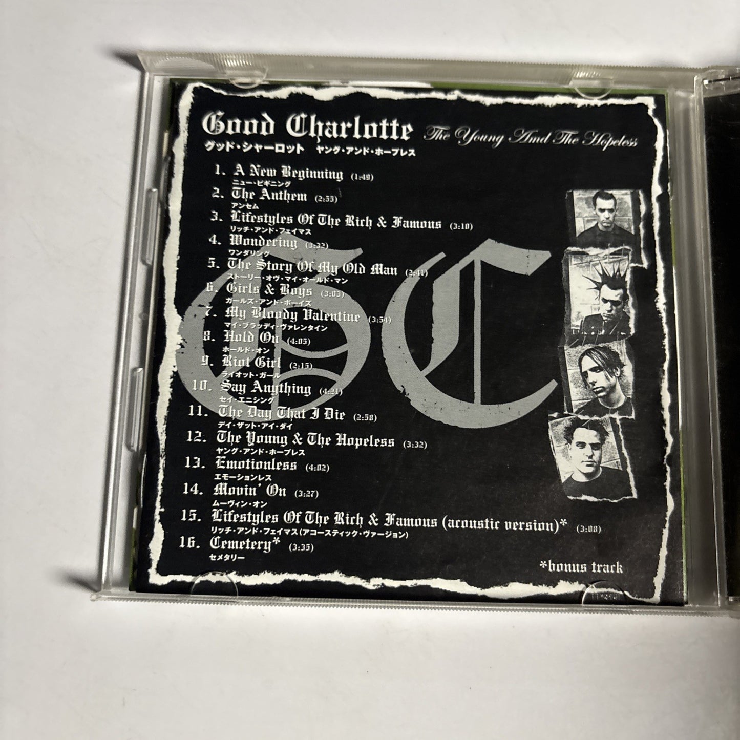 Good Charlotte – The Young And The Hopeless (CD 2003) Japan Bonus Track EICP 182